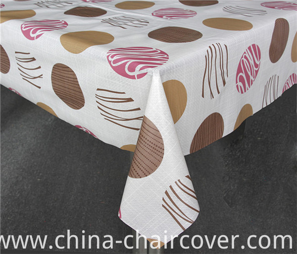 New Design Cheap PVC Colorful Printed Pattern Tablecloth with Nonwoven Backing